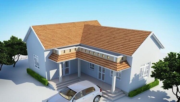 Chi phí xây nhà cấp 4 100m2 chữ L